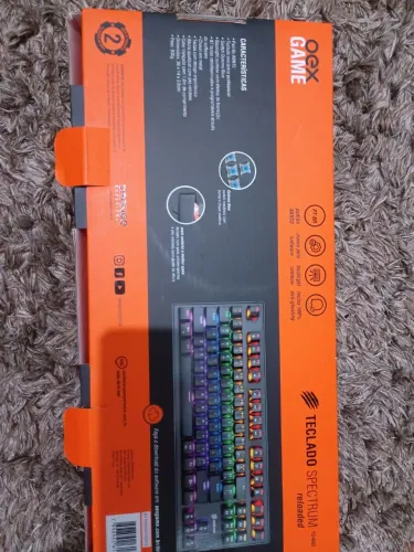 Teclado Mecânico Gamer OEX Spectrum RGB Switch Azul Semi Novo
