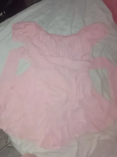 Vestido rosa delicado apenas uma vez usado 