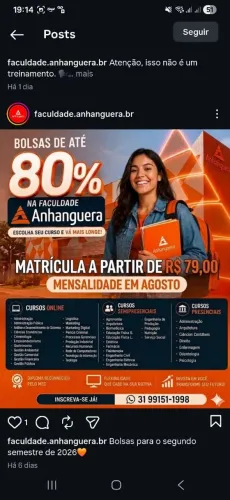Faculdade anhanguera EAD 