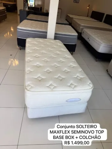 Cama box Solteiro MAXFLEX TOP SEMINOVO - Entrego! 