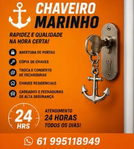 ZAP * Chaveiro 24 HORAS para aberturas e troca de segredos, serviços rápidos 