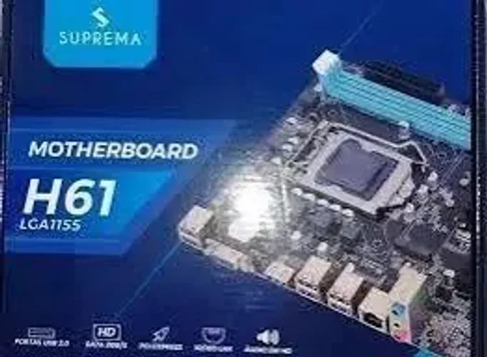Placa mãe Motherboard H61 LGA1155 - SUPREMA
