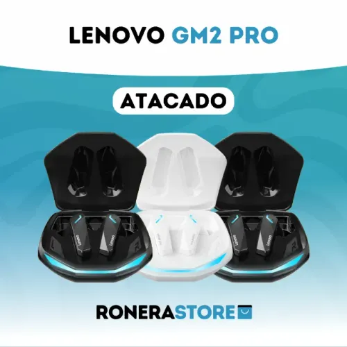 Lenovo GM2 Pro ATACADO Kit Combo Revenda: fones de ouvido tws bluetooth gamer grave top