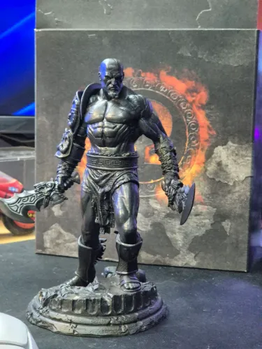 Action figure estátua Kratos  Sideshow Com caixa
