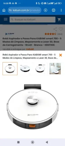 Robô aspirador Kabum smart 700 Novo