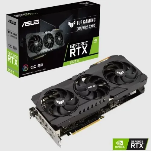 Placa de Video Asus GeForce RTX 3070 Ti TUF Gaming V2 OC, 8GB, GDDR6X, 256-bit, TUF-RTX307
