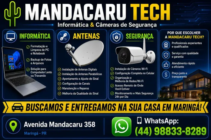 Técnico de Informática e Instalação de Antenas / Câmeras