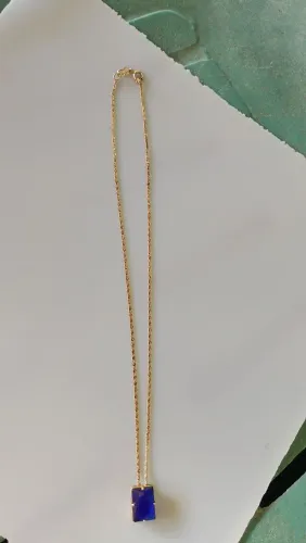 Vendo cordão Rommanel com a gargantilha pedra azul