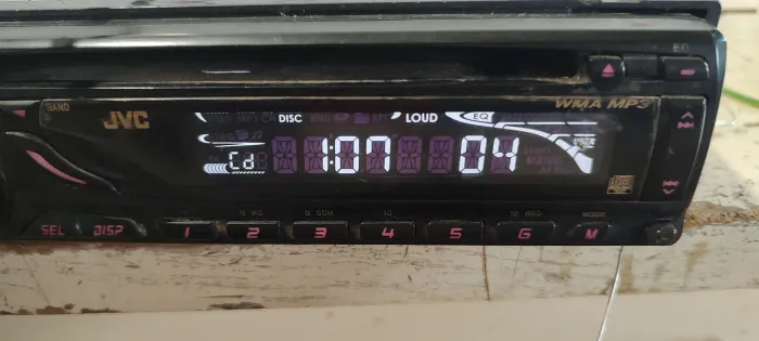 Auto rádio JVC anos 2000 funcionando perfeitamente 