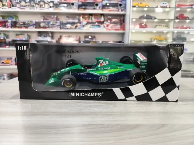 Miniatura F1 Jordan 191 1991 7Up Minichamps 1:18 - Michael Schumacher