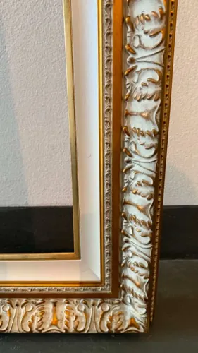 moldura dourada para quadro ou espelho