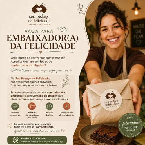 VAGA PARA EMBAIXADOR(A) DA FELICIDADE