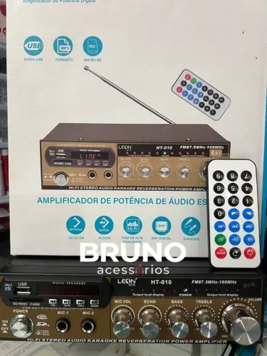 Amplificador de audio digital com automotivo karaoke 