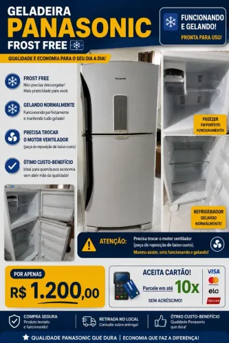 Geladeira Panasonic Frost Free 360L