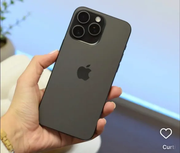 iPhone 15 pro preto 128GB, 6 meses de garantia