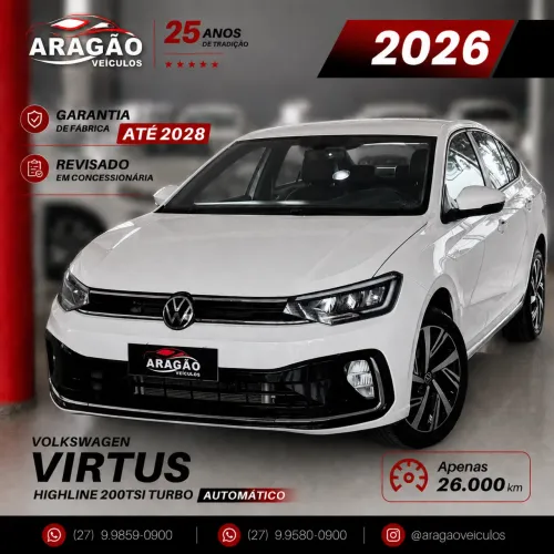 Volkswagen Virtus Highline 200 TSI 1.0 Flex 12V AUT 2026