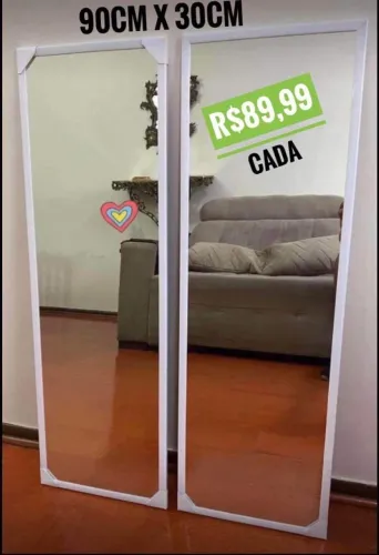 2 por R$140 - Promoção Espelhos (90cm x 30cm)