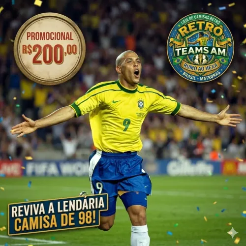 Camisa Retro Brasil 1998