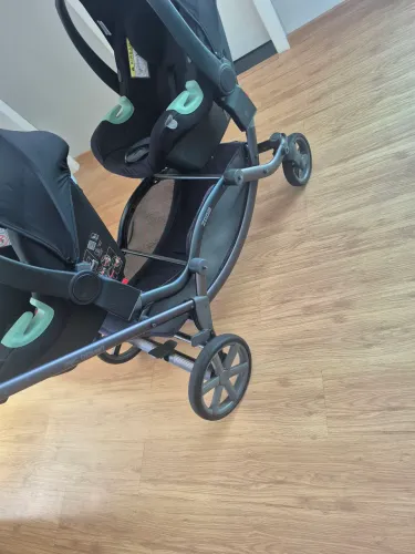 Carrinho abc design gêmeos zoom com bebê conforto tulip 