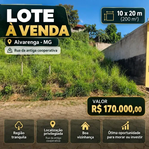 Lote a Venda em Alvarenga