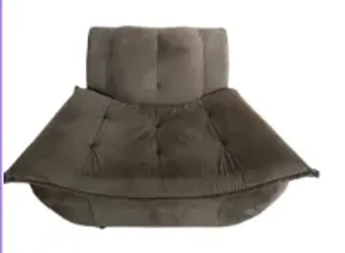 Poltronas cinza aveludada