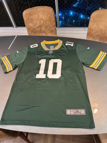 Jersey Green Bay Packers Jordan Love nº10 Game, Tamanho XL