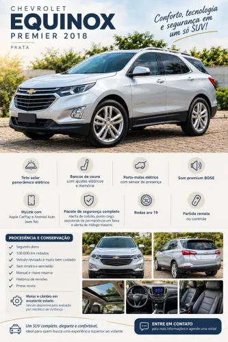 Chevrolet Equinox Premier 2.0 Turbo AWD 262cv Aut. 2018