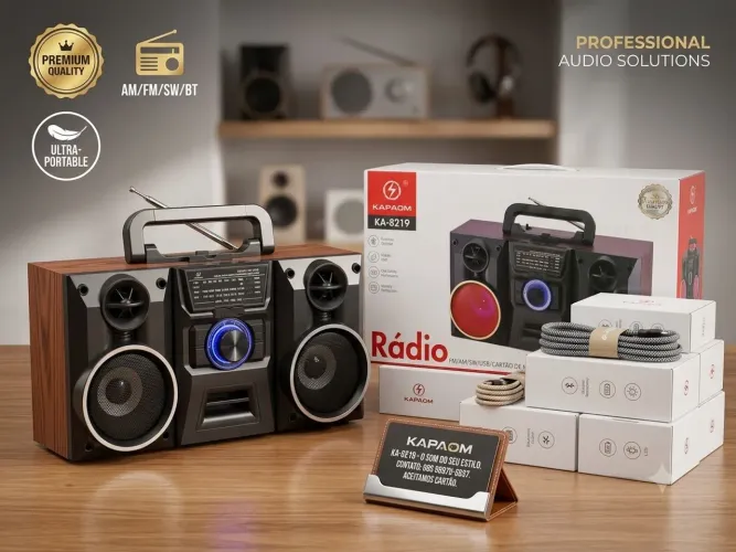 Rádio retro am FM na promoção