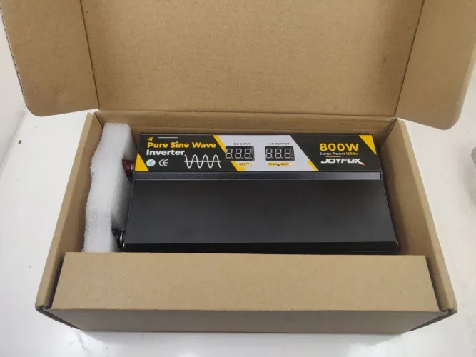 Inversor 12V/120V 800W Pico 1600W Onda Senoidal Pura, Semi-Novo