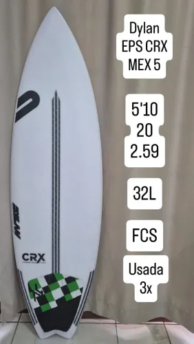 Prancha de surf usada 3x