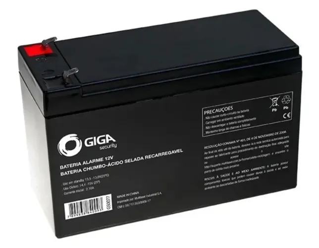 BATERIA SELADA 12V - Alarme e Cerca Elétrica