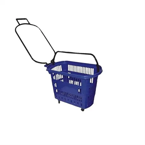 Cesta de Compras Plástica com Rodas Amapá Azul 30 Litros **nova embalada**