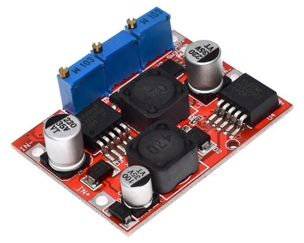 Conversor 4-35v lm2596 lm2577 a 1-25v 5v 12v 19v 24v 4a step up / down COD-AM502