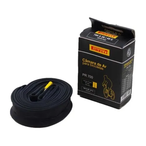 Câmara De Ar Pirelli 700 x 28/45 Válvula Presta 48mm p/ Speed Road Gravel 29 7281