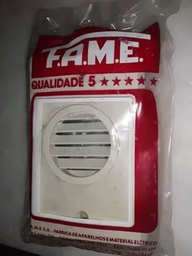 Campainha elétrica tipo cigarra de embutir F. A. M. E.