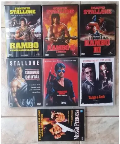 stallone-7 dvds originais(pacote)