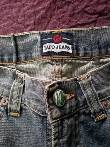 Calça Taco Jeans Cinza - 40