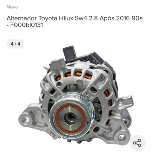 Alternador Toyota hilux / sw4 2022/..