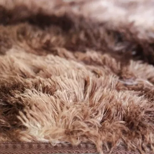 Tapete Peludo Felpudo De Sala Ou Quarto Luxo 2,00 x 1,40 marrom mesclado