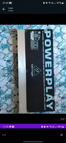 Powerplay behringer 8 canais.