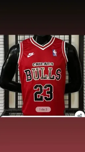 Camiseta Basquete Chicago Bulls Jordan 23 Vermelha