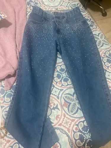 Calça Jeans Feminina com Strass