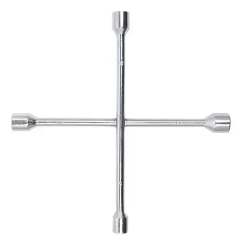 Chave De Roda Tipo Cruz 4 Bocas de 17mm x 19mm x 21mm x 23mm