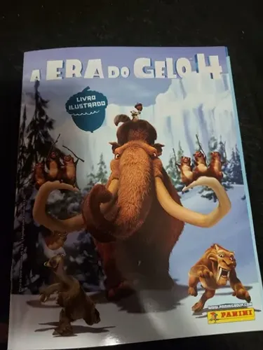 Álbum Antigo Era do Gelo Sem Figurinhas acompanha 2 Pôsteres de brinde
