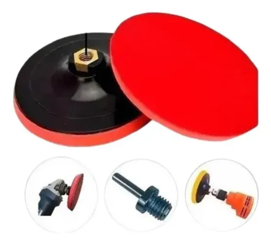 Suporte Para Lixa Com Velcro Boina Disco Ou Prato 125mm