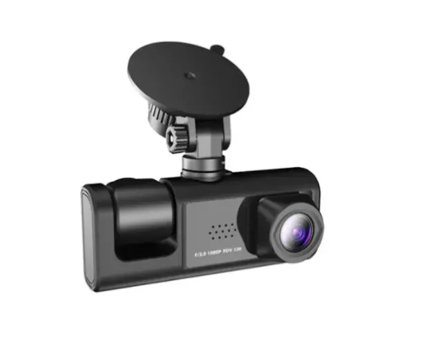 Câmera Veicular Tripla Baideluo Full HD 1080p