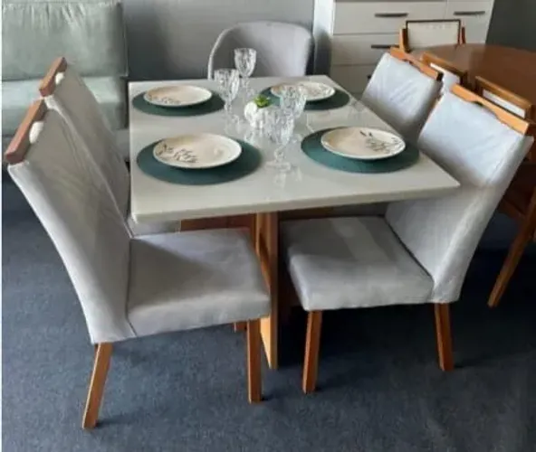 Mesa de jantar com 4 lugares alicee Nova
