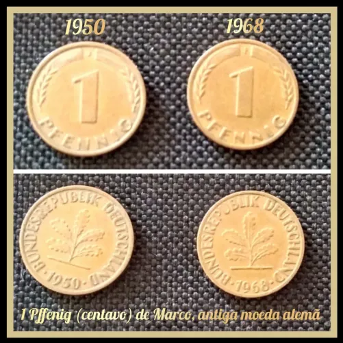 Kit-34 Moedas Pfennig - antigos centavos alemães