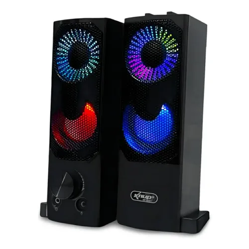Caixa de Som para Computador notebook  TV Knup KP-5011 RGB