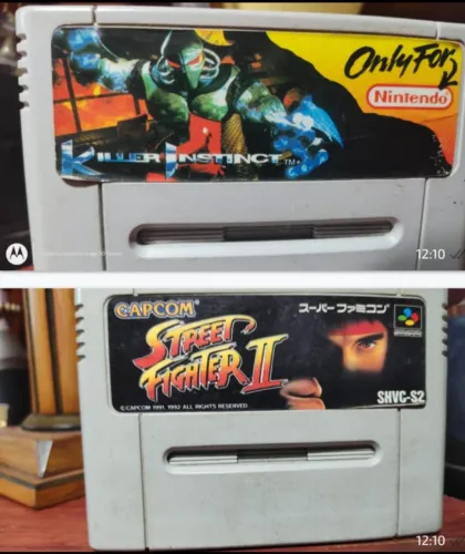 Kit de jogos Super Nintendo - Killer Instinct e Street Fighter II